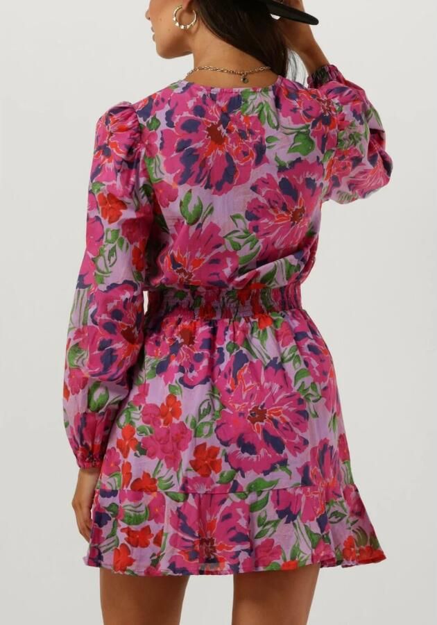 ALIX THE LABEL Dames Jurken Ladies Woven Painted Flower Broderie Dress Multi - Foto 2