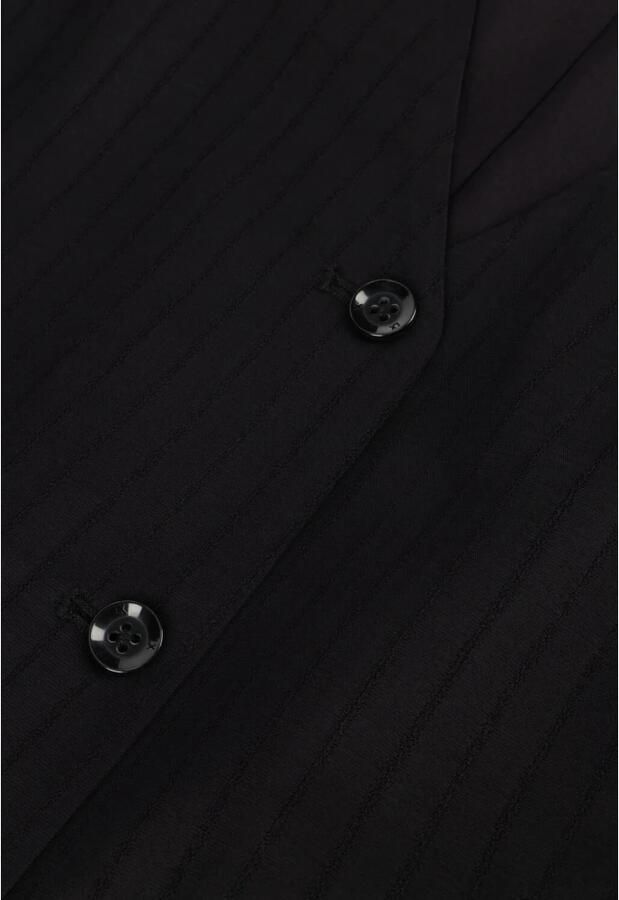 ALIX THE LABEL Dames Blazers Ladies Woven Stripy Waistcoat Zwart - Foto 6