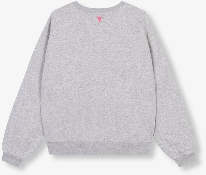 ALIX THE LABEL Truien & Vesten Knitted Stripe Tape Sweater Grijs