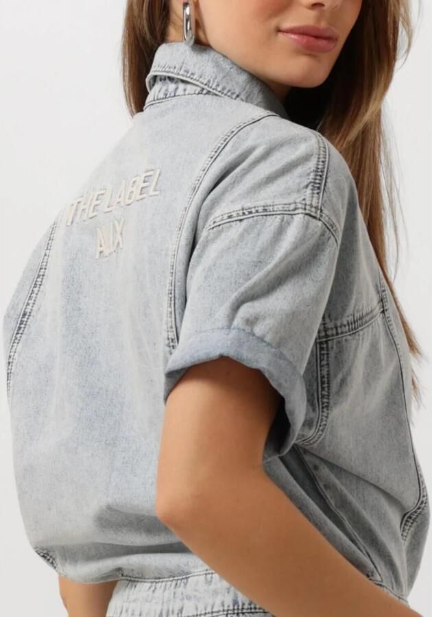 ALIX THE LABEL Dames Jumpsuits Ladies Woven Denim Playsuit Blauw - Foto 2