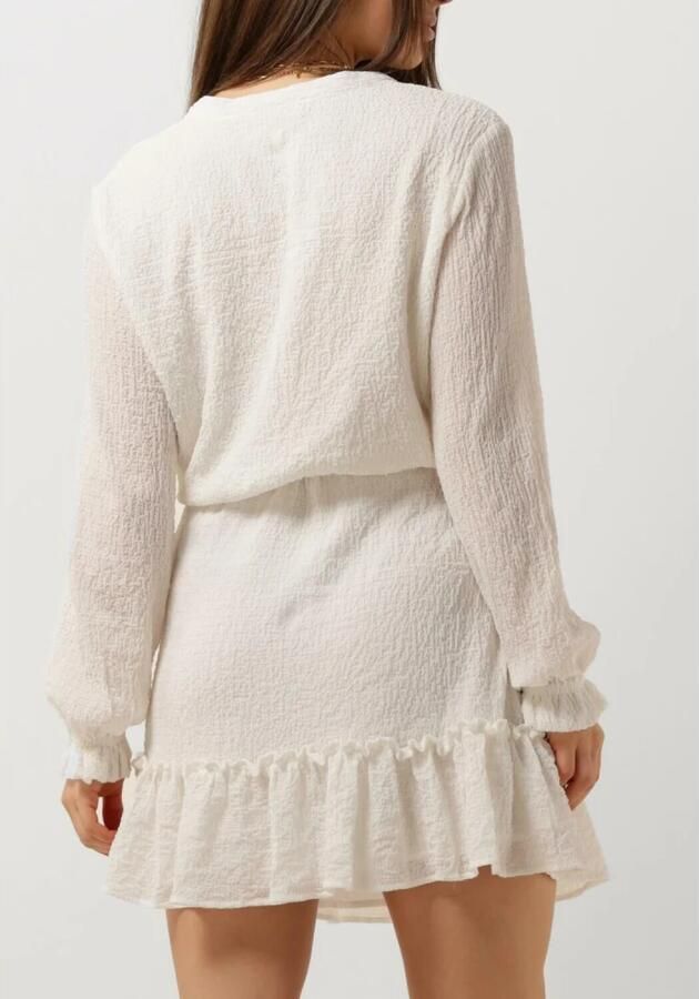 ALIX THE LABEL Dames Jurken Ladies Woven Structured Chiffon Dress Ecru - Foto 2
