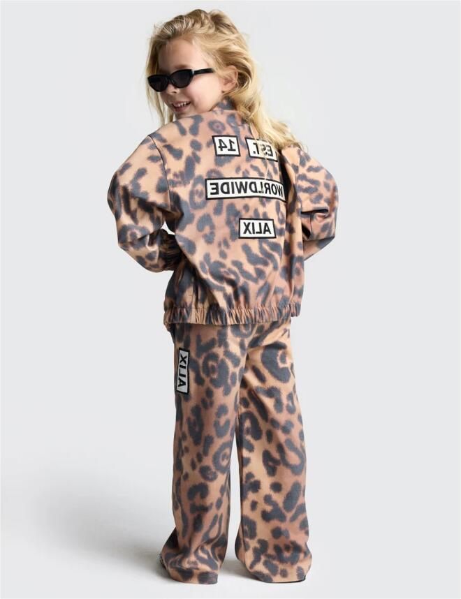 Alix The Label Kinderen Jaguar Geweven Jas Brown Dames