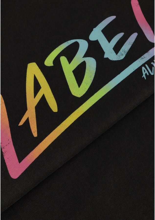 ALIX THE LABEL Dames Tops & T-shirts Ladies Knitted Washed Label T-shirt Grijs