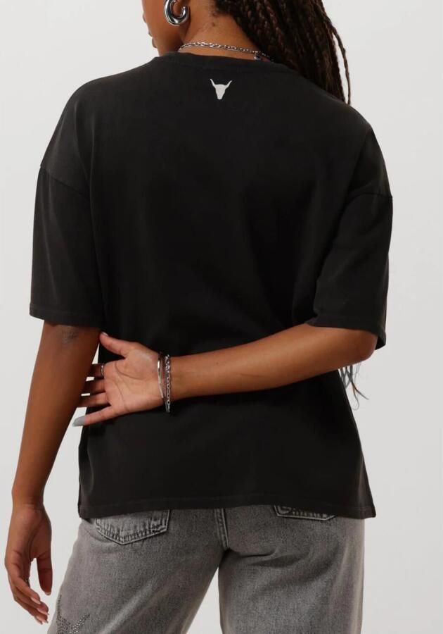 ALIX THE LABEL Dames Tops & T-shirts Ladies Knitted Washed Label T-shirt Grijs - Foto 2