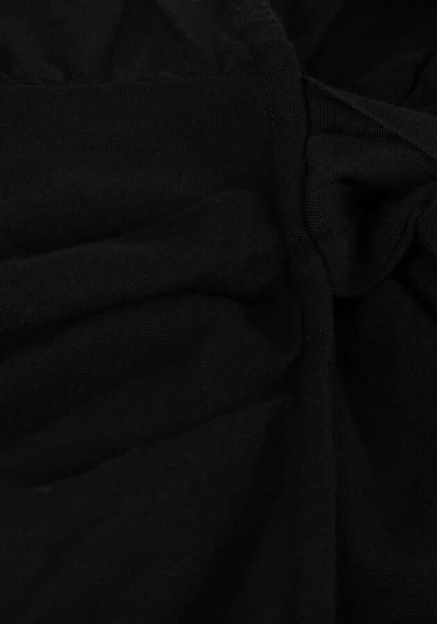 ALIX THE LABEL Dames Jurken Ladies Woven Linen Look Wrap Dress Zwart