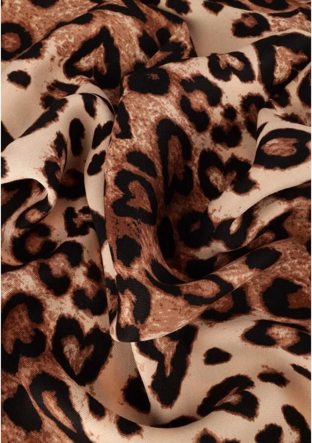 ALIX THE LABEL Dames Jurken Ladies Woven Twill Leopard Camisol Dress Bruin - Foto 5