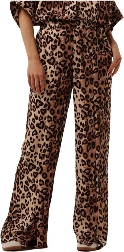 Alix The Label Luipaard Twill Broek Stijlvolle Damesbroek Brown Dames - Foto 3