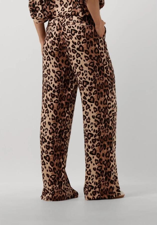 Alix The Label Luipaard Twill Broek Stijlvolle Damesbroek Brown Dames - Foto 2