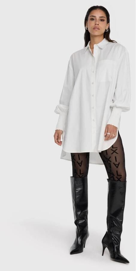 Alix The Label Witte Oversized Blouse Veelzijdige Stijl White Dames - Foto 6