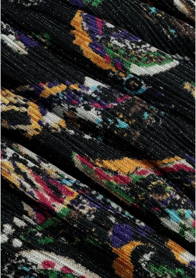 ALIX THE LABEL Dames Jurken Ladies Knitted Paisley Lurex Dress Zwart - Foto 5