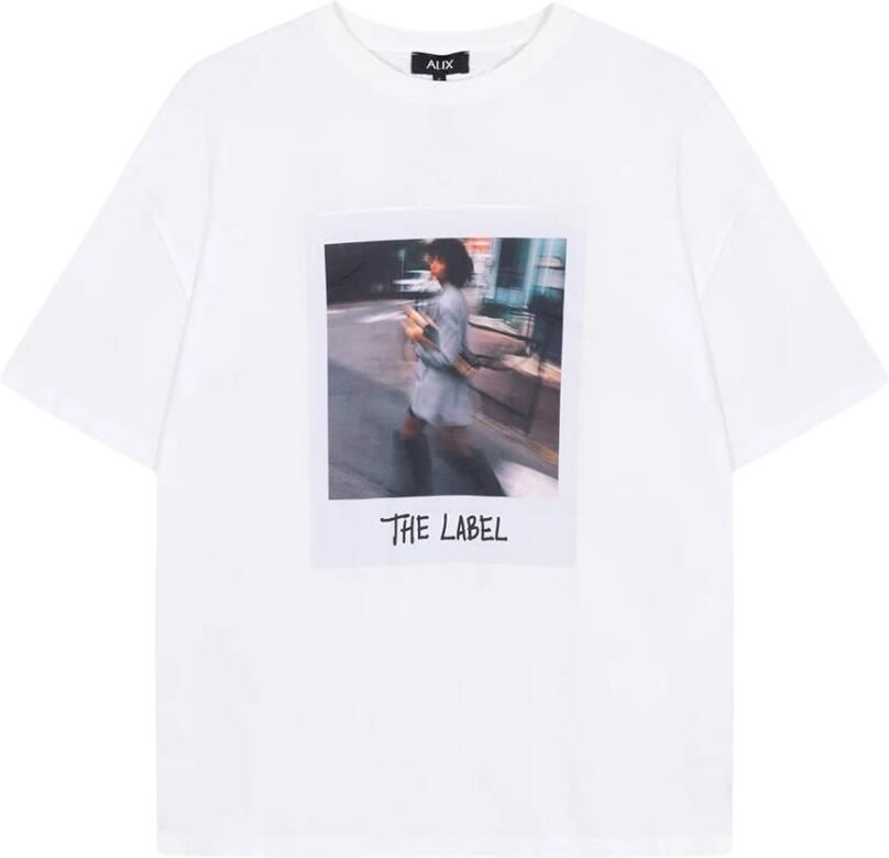 ALIX THE LABEL Dames Tops & T-shirts Ladies Knitted Polaroid Tshirt Wit - Foto 4