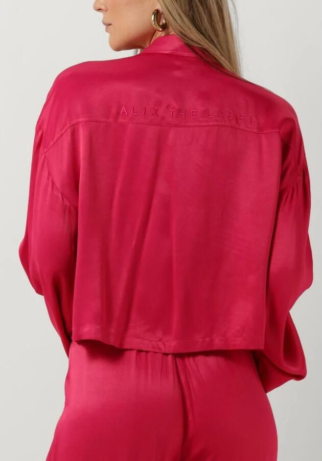 ALIX THE LABEL Dames Blouses Ladies Woven Kimono Sleeve Blouse Roze - Foto 2