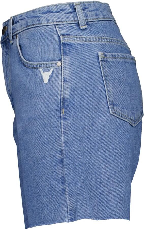 Alix The Label Blauwe Geweven Dames Shorts Blue Dames - Foto 5