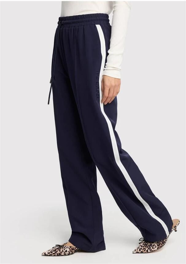 Alix the Label straight high waist broek donkerblauw - Foto 4