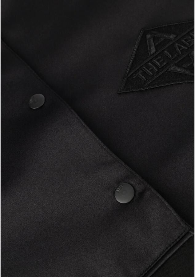 ALIX THE LABEL Dames Jassen Ladies Woven Varsity Bomber Zwart