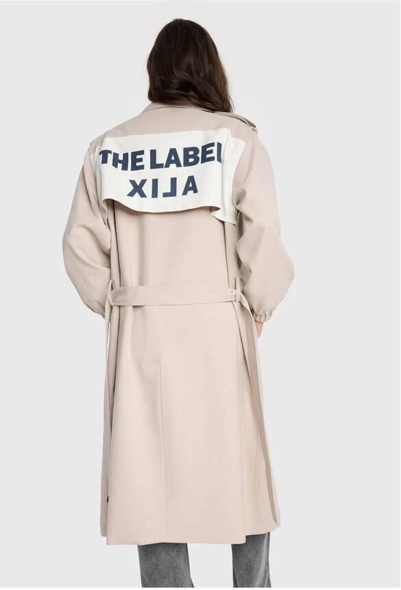 Alix The Label Elegante Trenchcoat met Modern Design Beige Dames - Foto 2