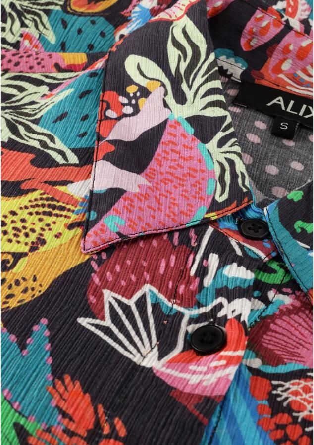 ALIX THE LABEL Dames Jurken Ladies Woven Wild Print Crinkle Dress Multi