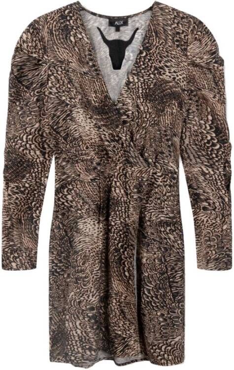 Alix The Label Jurk Bruin Dames