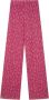 Alix the Label Fuchsia Wijde Broek Ladies Knitted Wide Leg Jacquard Pants - Thumbnail 2