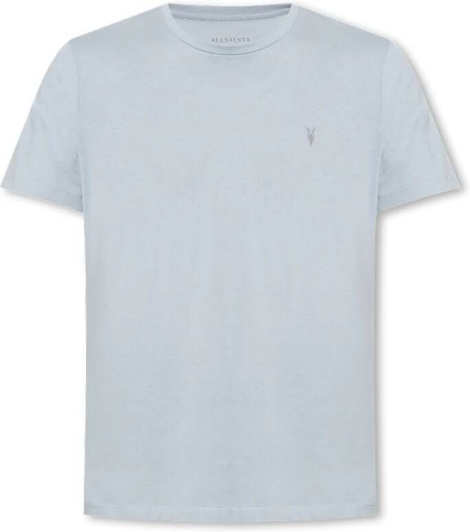 AllSaints Brace T-shirt met Ramskull Blauw Heren