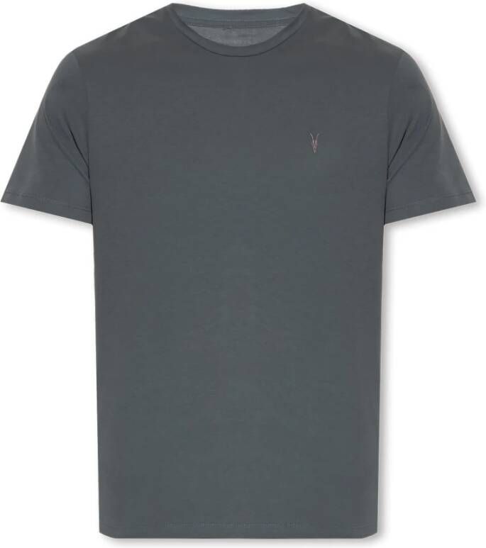 AllSaints Brace T-shirt met Ramskull Grijs Heren