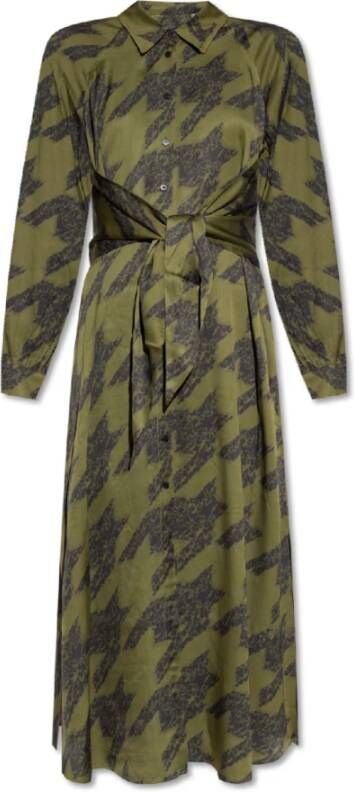 AllSaints Clanetta overhemdjurk Groen Dames