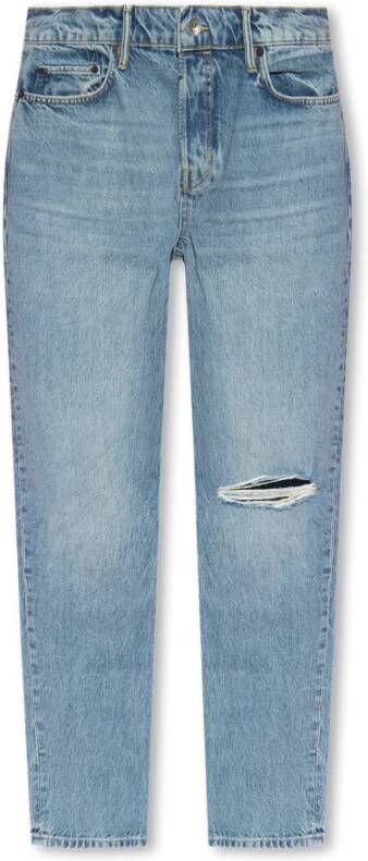 AllSaints Curtis straight jeans Blauw Heren