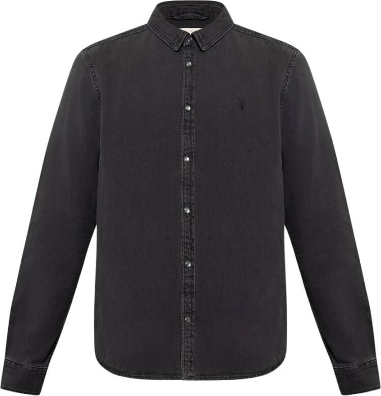AllSaints Denim overhemd Grijs Heren