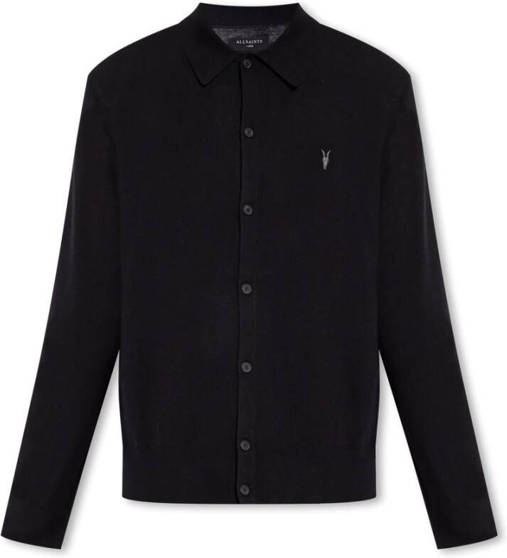 AllSaints Kilburn cardigan Zwart Heren