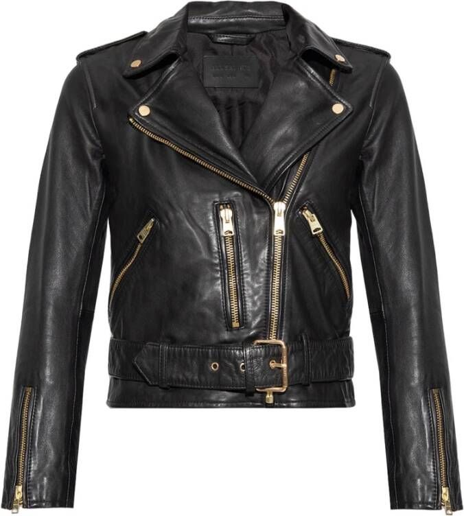 AllSaints Leather Jackets Zwart Dames