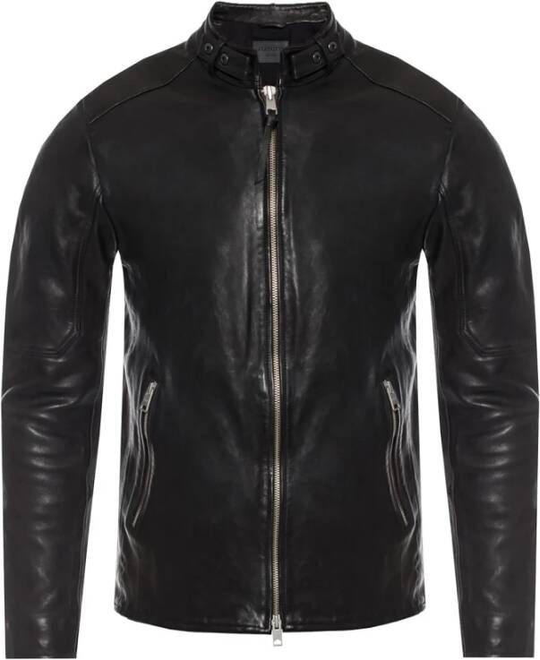 AllSaints Leren jasjes Zwart Heren