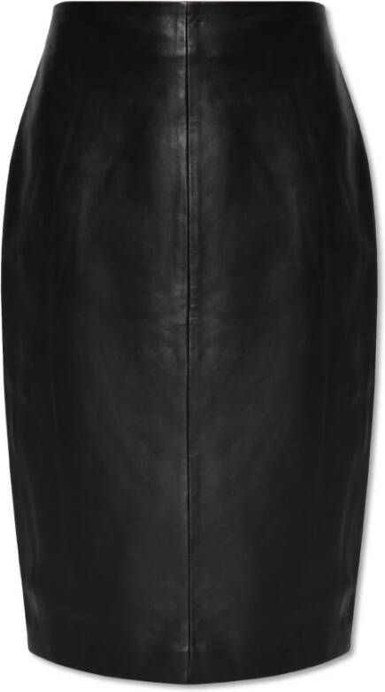 AllSaints Leren rok Zwart Dames