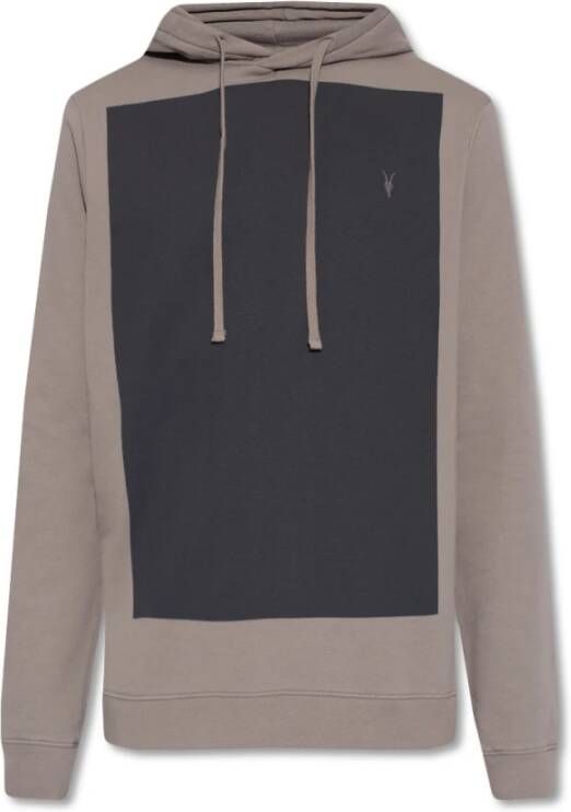 AllSaints Lobke sweatshirt met logo Beige Heren