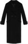 AllSaints Mabel dubbelrijige jas Zwart Dames - Thumbnail 1