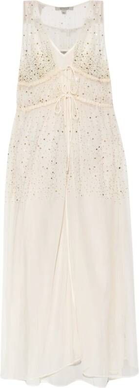 AllSaints Paillettenjurk `Robyn` Beige Dames