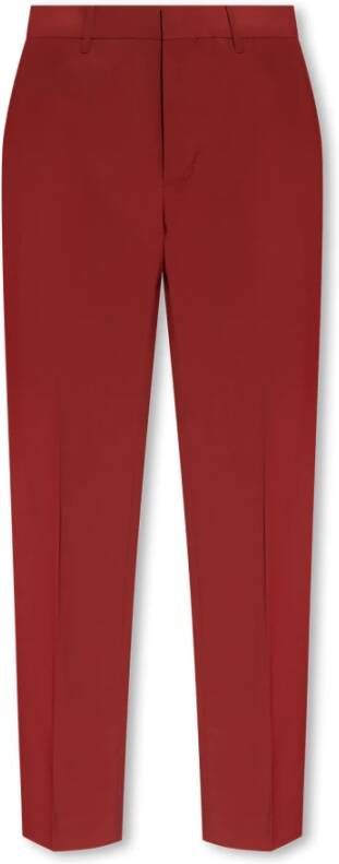 AllSaints Raides pleat-front trousers Rood Heren