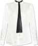 AllSaints Toni shirt met stropdasdetail White Dames - Thumbnail 1