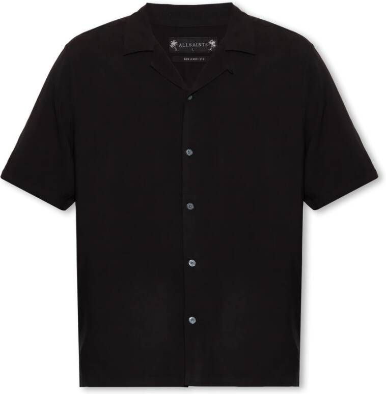 AllSaints Venice relaxed-fit shirt Zwart Heren