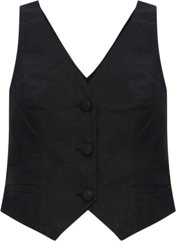 AllSaints Petra Vest Black Dames