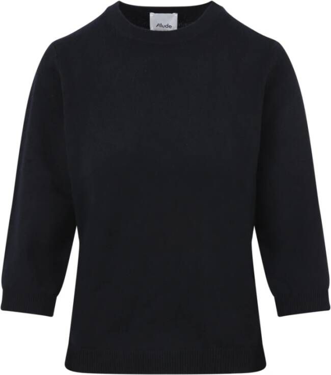 Allude 3 4 Mouw Sweater in Noir Black Dames