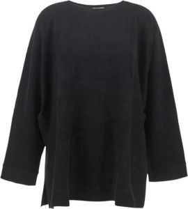 Allude Black Knitted Sweater Zwart Dames
