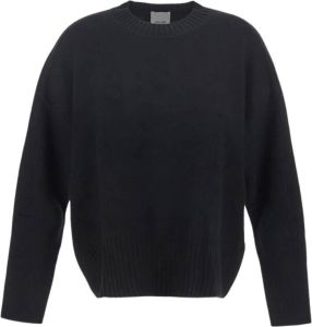 Allude Black Knitted Sweater Zwart Dames