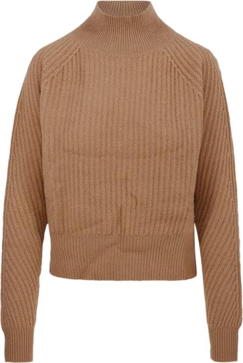 Allude Cinnamon Mockneck Sweater 1 1 Bruin Dames