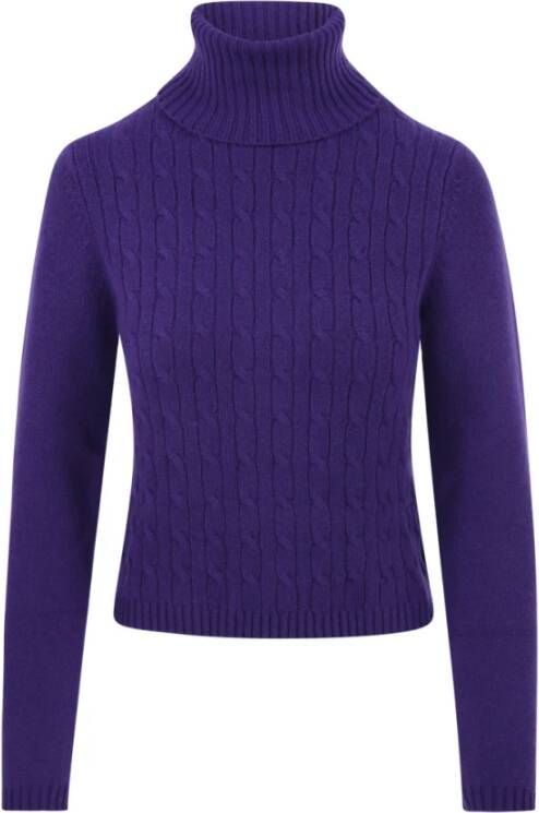Allude Hyacint Turtleneck Sweater Purple Dames