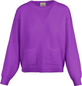Allude Round-neck Knitwear Paars Dames