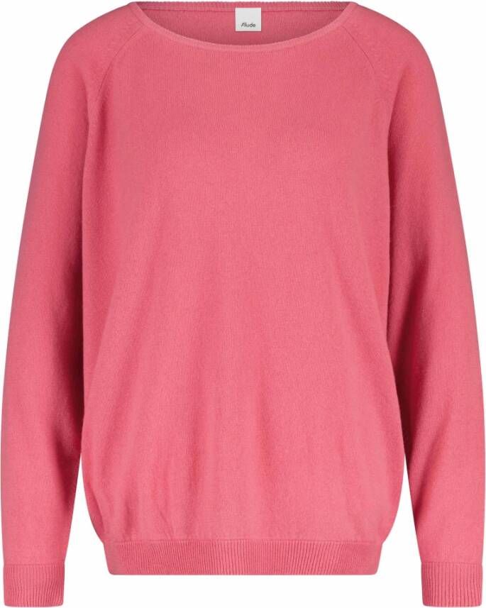 allude Round-neck Knitwear Roze Dames
