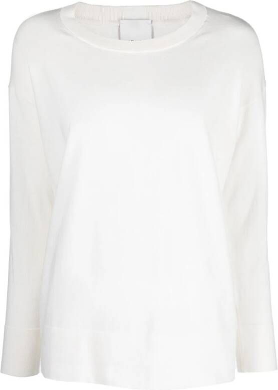 Allude Round-neck Knitwear Wit Dames