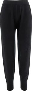 Allude Sporty trousers made of cashmere High elasticated waist Side pockets Straight leg Elasticated edges at ankles Regular fit Black Made in China Composition: 100% cashmere Zwart Dames