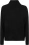 Allude Comfortabele Gebreide Trui Zwart Dames - Thumbnail 1