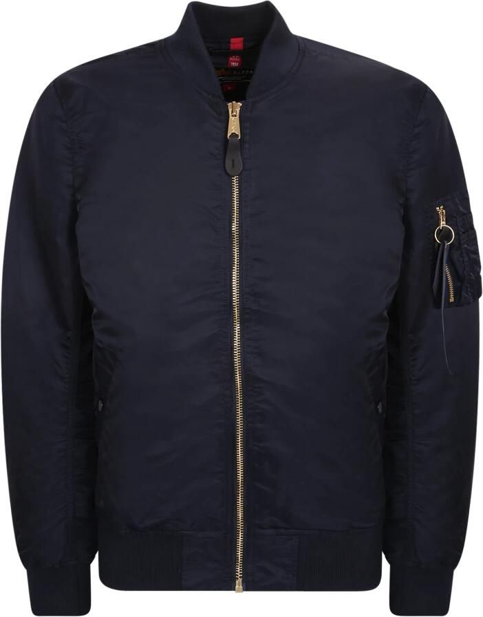 Alpha industries Blauwe Bomberjack Stijlvol Comfortabel Blue Heren